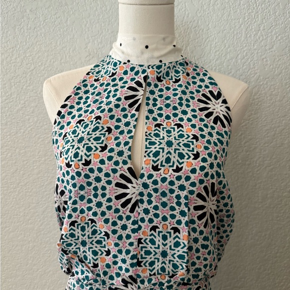 Topshop Geo Tie Neck Halter - Picture 3 of 7
